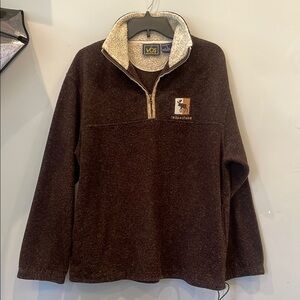 Brown Quarter-Zip Men's Yellowstone mountain shirt